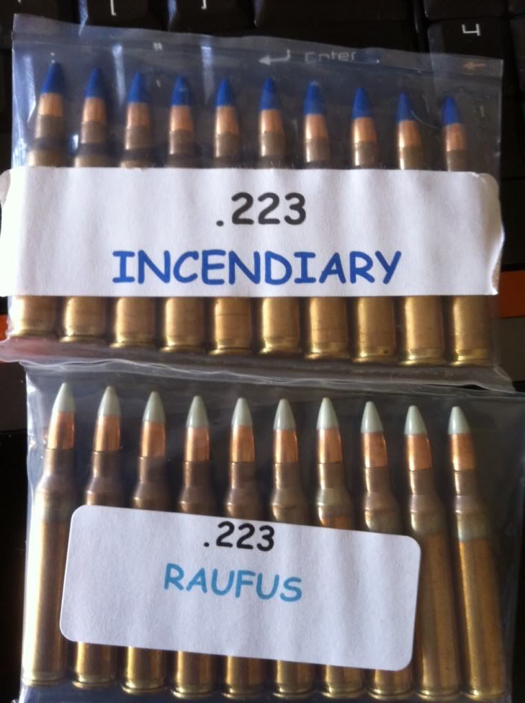 .223 Incendiary and Raufus rounds... FN Herstal Firearms
