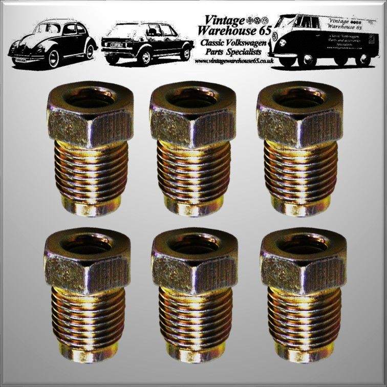 Triumph Spitfire 25ft 3/16" Copper Brake Pipe Male Female Nuts Joiner