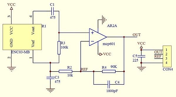 ENC-03MB module MCP601 Single axis analog quantity Gyroscopes ETECOT008 ...