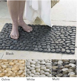 rock shower mat