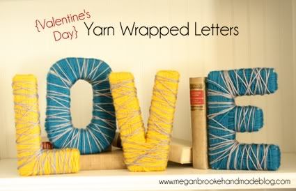 yarn wrapped letters