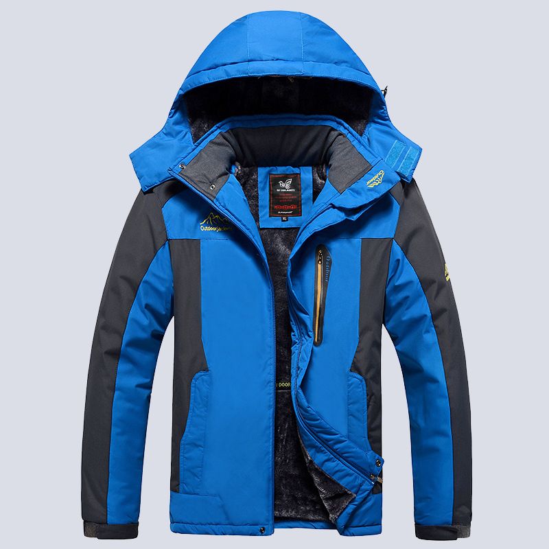 Mens Winter Sports Jacket Windproof Waterproof Warm Hoodie Zipper Coats