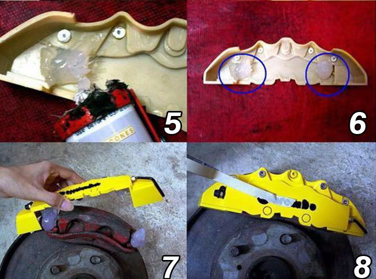 4 Pcs Yellow Brembo Style Car Brake Caliper Covers For Ford Fusion