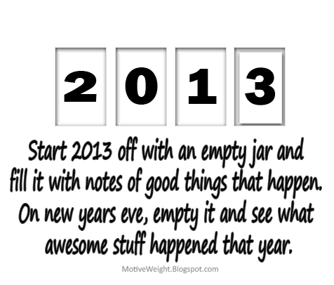 Start 2013 off with an empty jar.