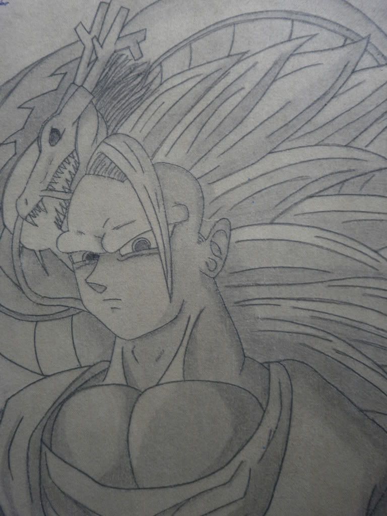 Goku ssj 3 mi dibujo Goku ssj 3 mi dibujo