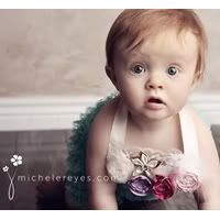 Baby Toddler Child Couture Flower Bib Statement Necklace