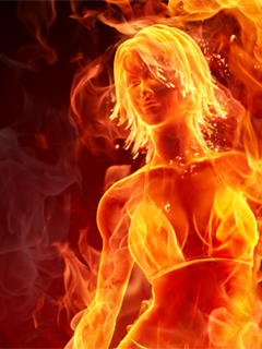 Fire girl Pictures, Images and Photos
