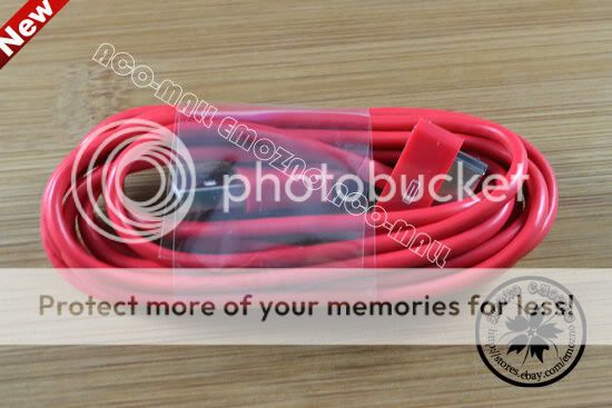 New Red Long 2m / 6.5Ft USB Data Cable for Apple iPhone 3Gs 4 4S iPad 