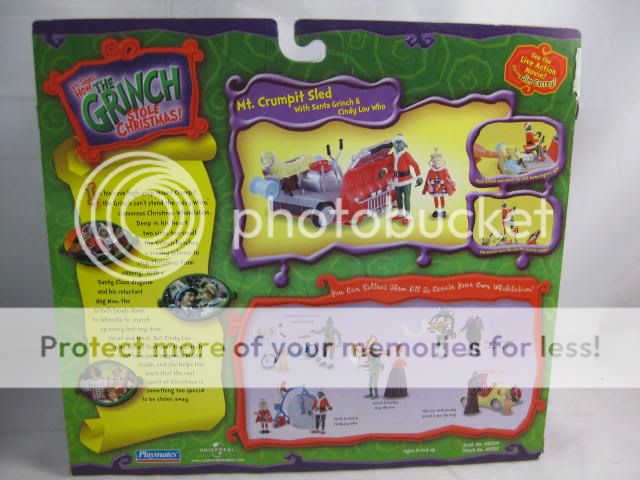 DR SEUSS THE GRINCH CHRISTMAS SLED & CINDY LOU WHO MIB  