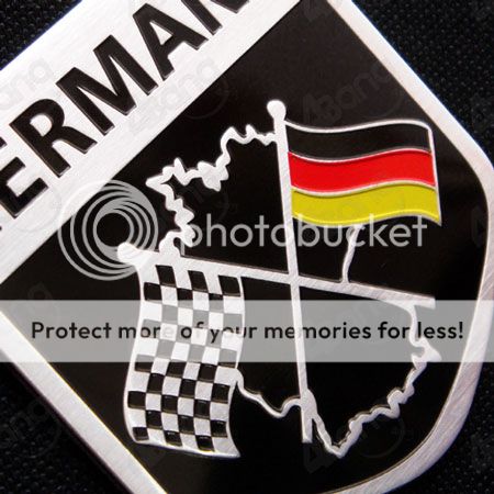 Germany F1 Formula One Stainless Steel Sticker Emblem  