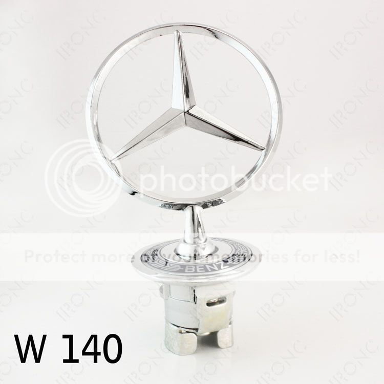 Mercedes Benz W140 Bonnet Hood Star Emblem W202 W204 W208 W211 W124 